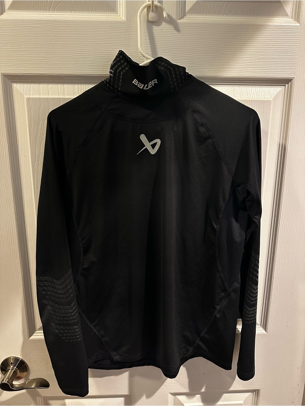 Bauer Hockey Fit Cut Resistant Neck Guard Base Layer Shirt Adult Small Black